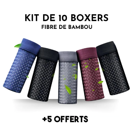 Le Kit de Boxers en Fibre de Bambou Box Hero